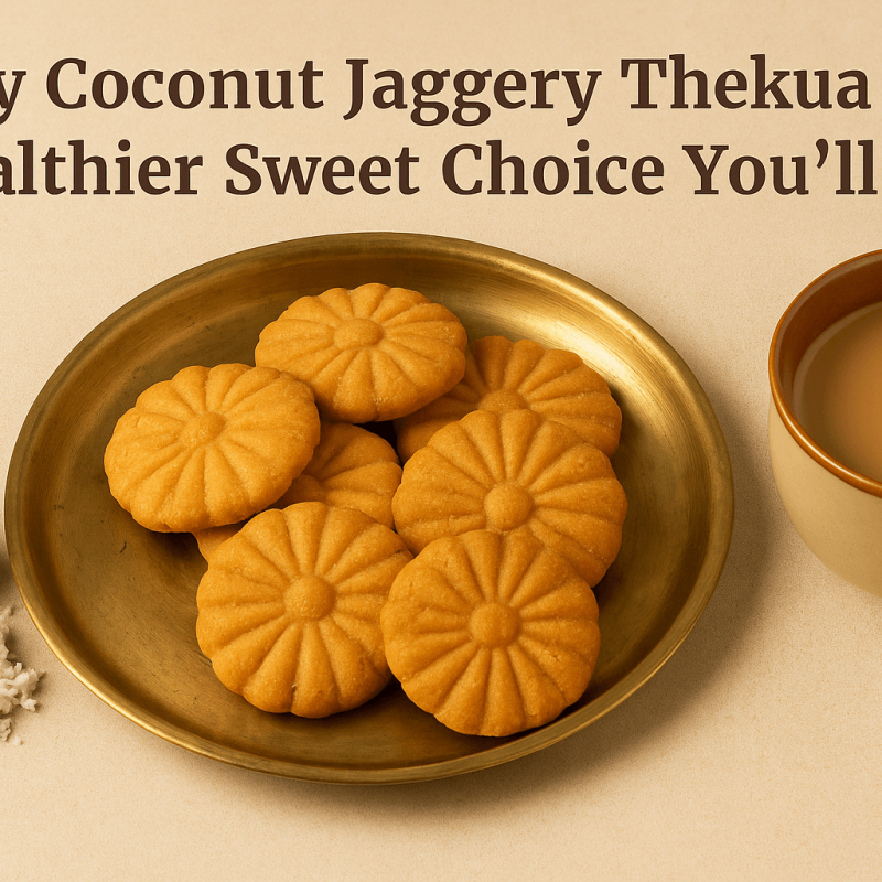 Why Coconut Jaggery Thekua is the Healthier Sweet Choice You’ll Love