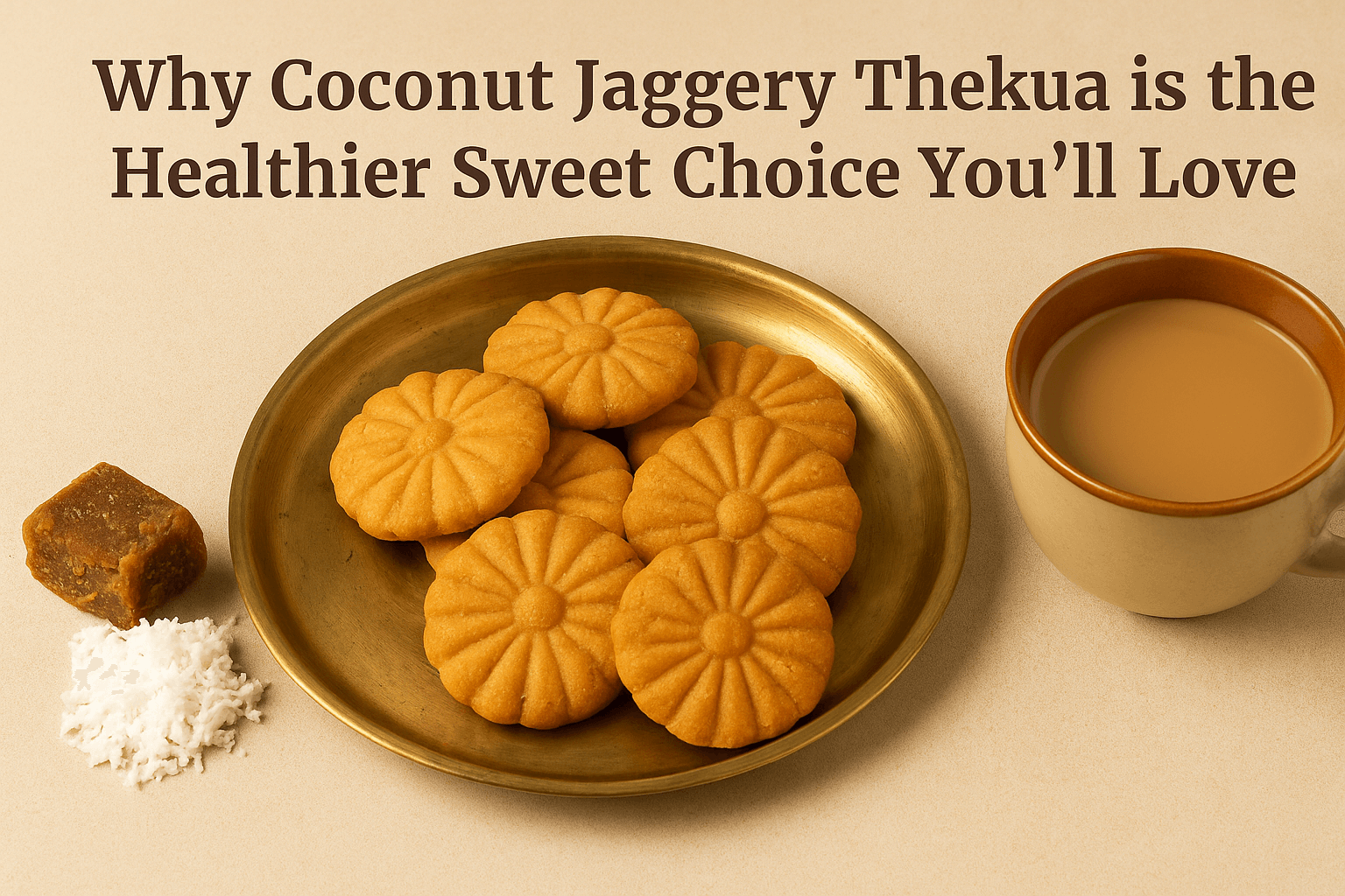 Why Coconut Jaggery Thekua is the Healthier Sweet Choice You’ll Love