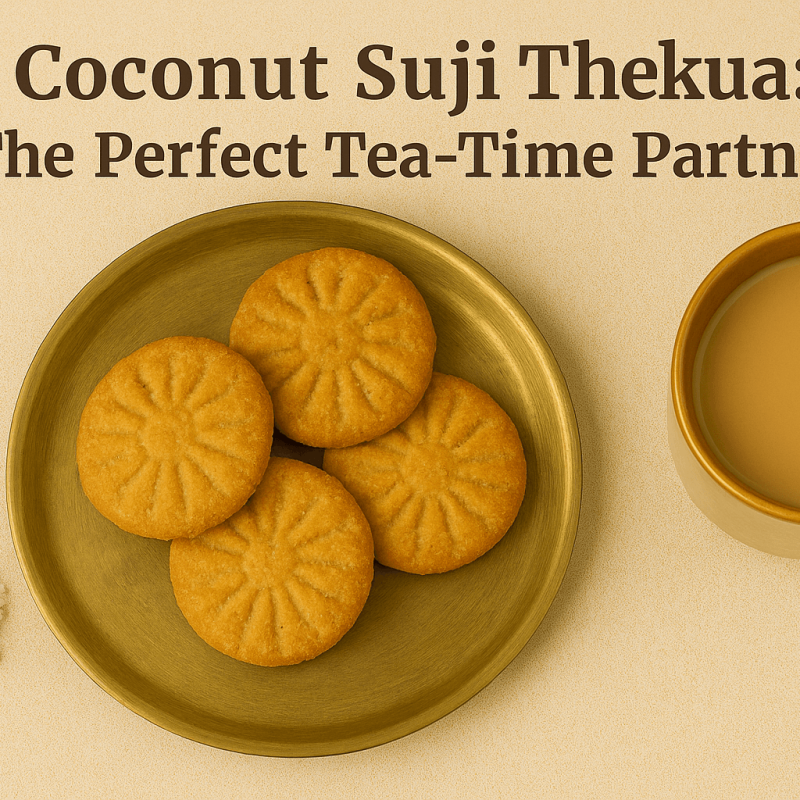 Coconut Suji Thekua: The Perfect Tea-Time Partner